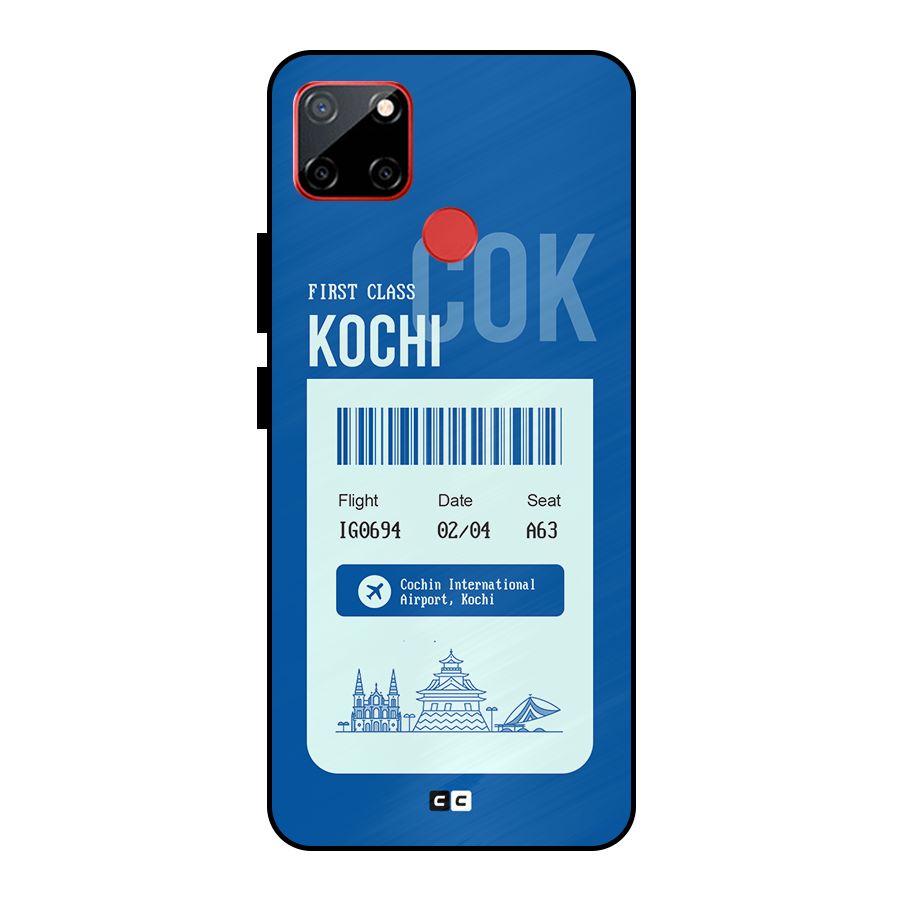Kochi Boarding Pass Metal Back Case for Realme C12