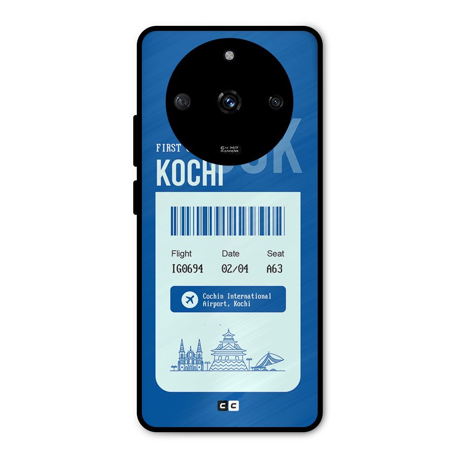 Kochi Boarding Pass Metal Back Case for Realme Narzo 60 5G