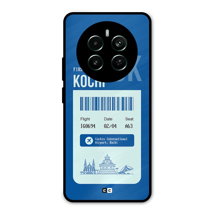 Kochi Boarding Pass Metal Back Case for Realme Narzo 70 Pro