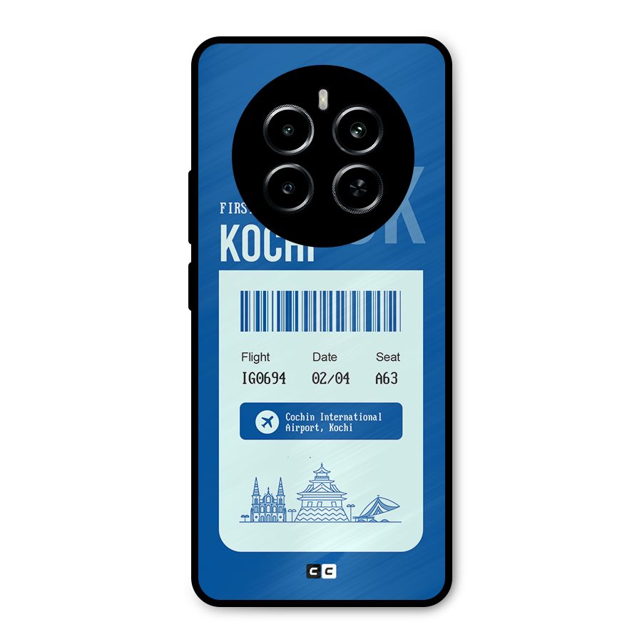 Kochi Boarding Pass Metal Back Case for Realme P1