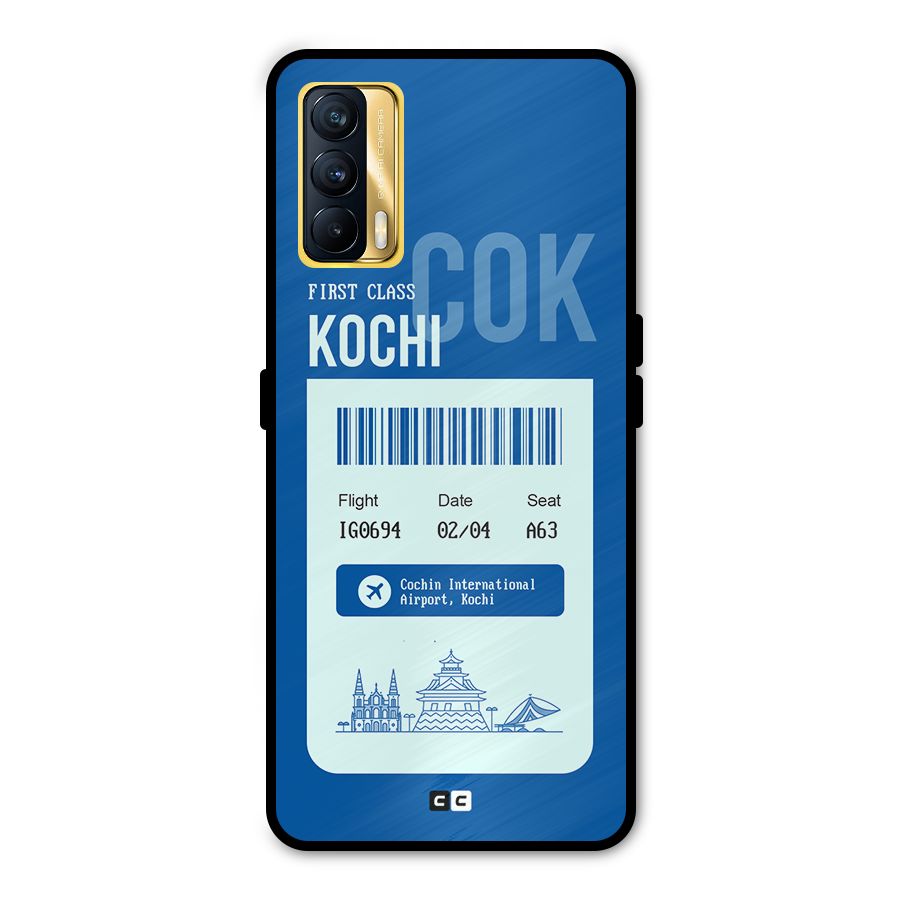 Kochi Boarding Pass Metal Back Case for Realme X7