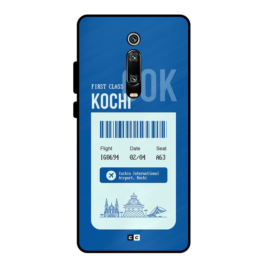 Kochi Boarding Pass Metal Back Case for Redmi K20
