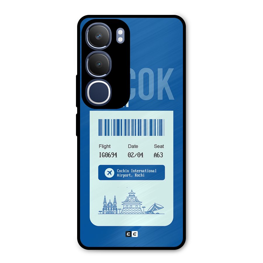Kochi Boarding Pass Metal Back Case for Vivo Y29