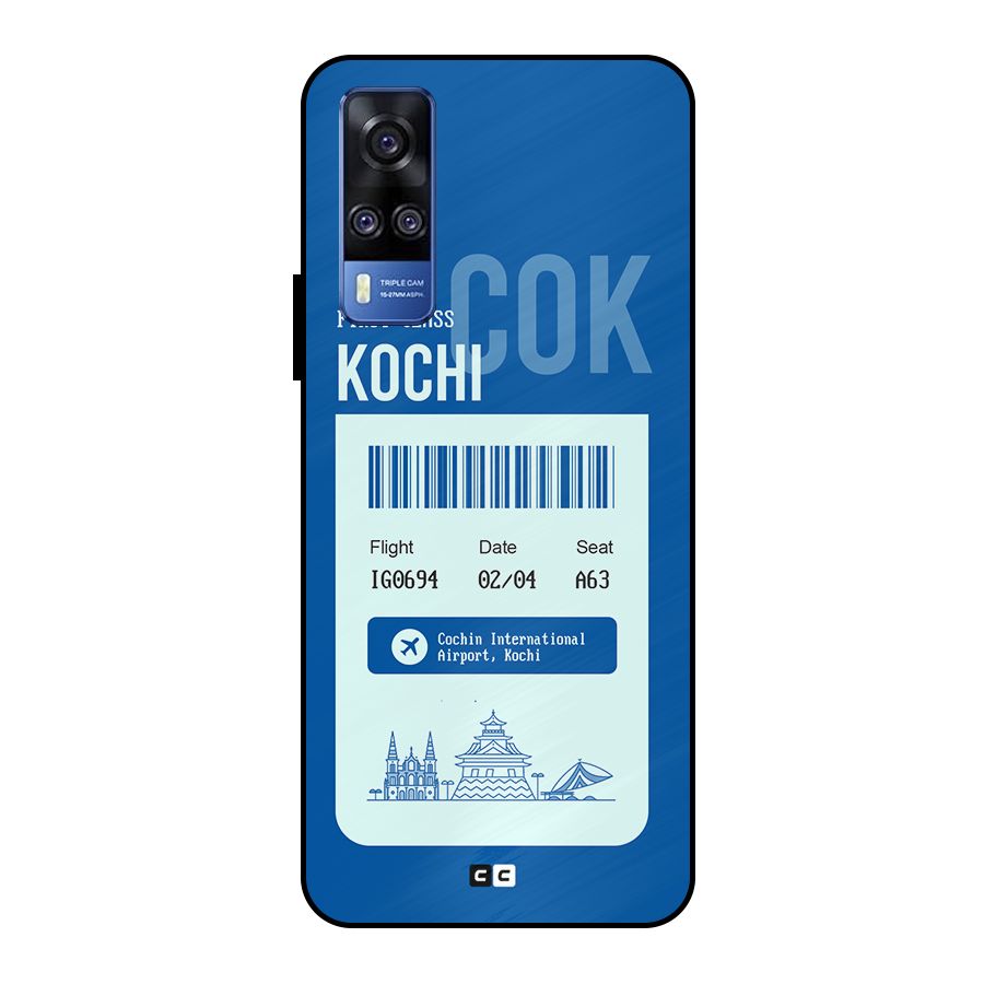 Kochi Boarding Pass Metal Back Case for Vivo Y51