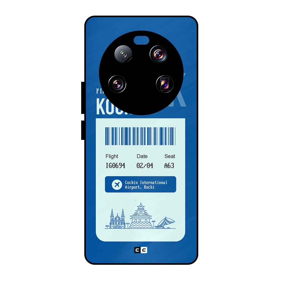 Kochi Boarding Pass Metal Back Case for Xiaomi 13 Ultra