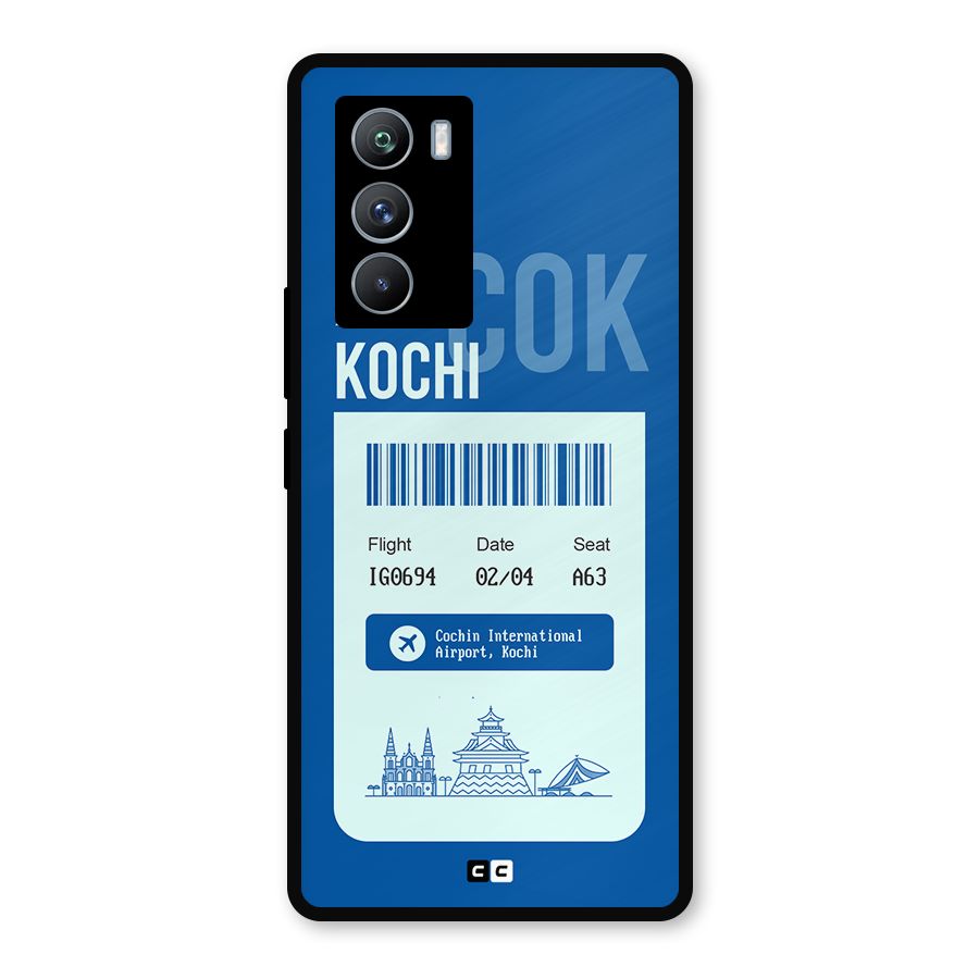 Kochi Boarding Pass Metal Back Case for iQOO 9 SE