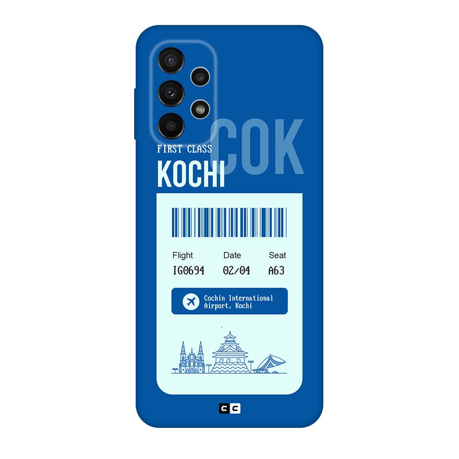 Kochi Boarding Pass Original Polycarbonate Back Case for Galaxy A23
