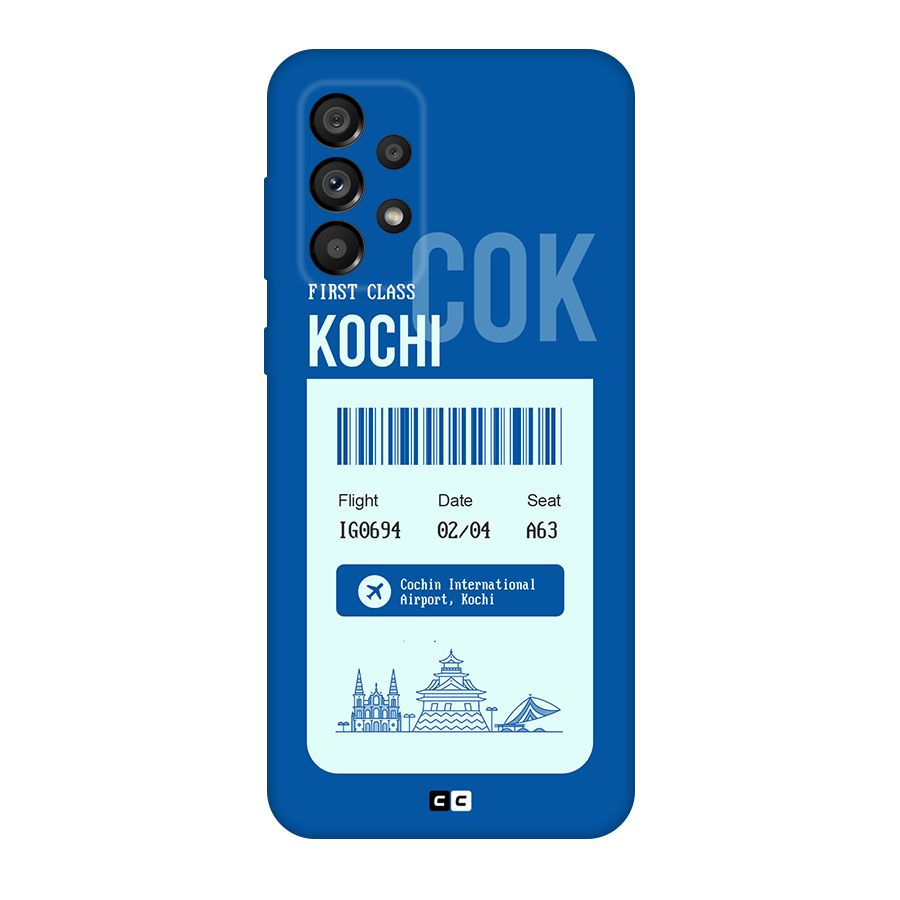Kochi Boarding Pass Original Polycarbonate Back Case for Galaxy A73 5G