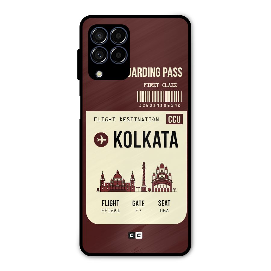 Kolkata Boarding Pass Metal Back Case for Galaxy M53 5G