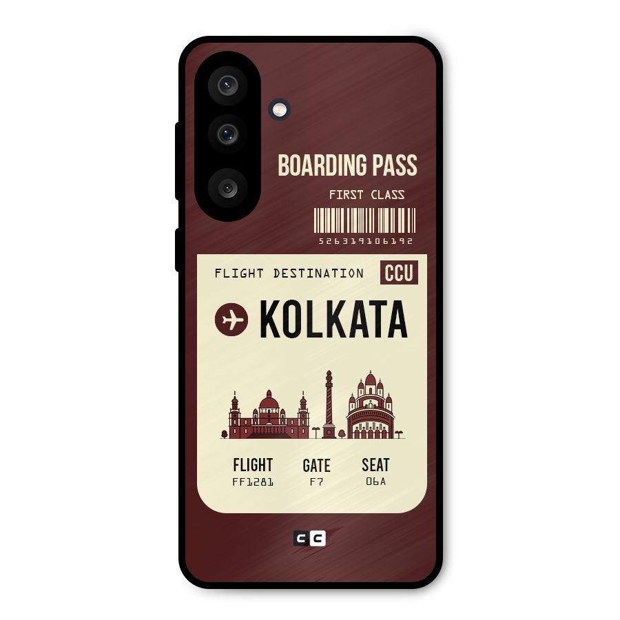 Kolkata Boarding Pass Metal Back Case for Galaxy M56