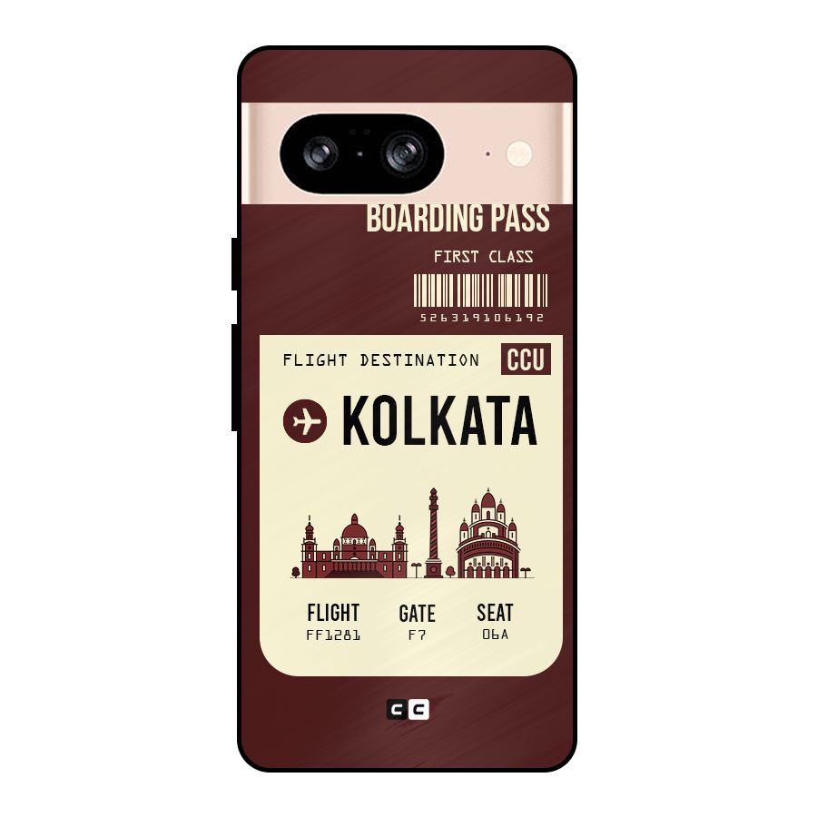 Kolkata Boarding Pass Metal Back Case for Google Pixel 8
