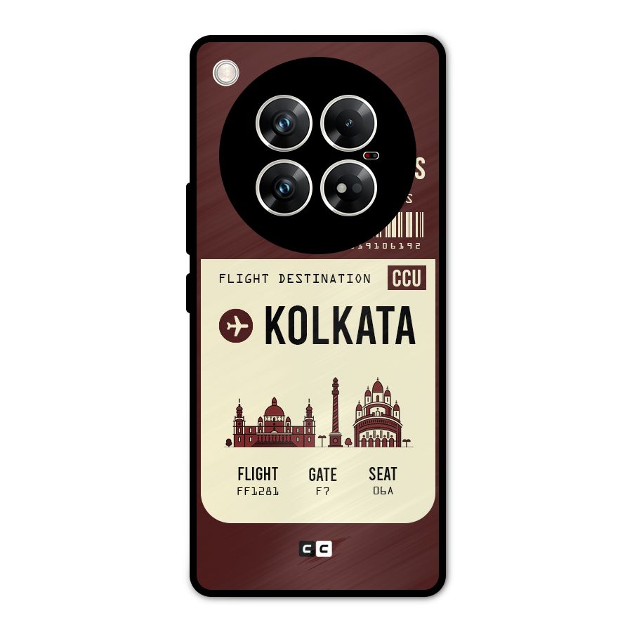 Kolkata Boarding Pass Metal Back Case for Infinix Zero 40 5G