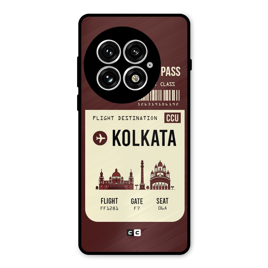 Kolkata Boarding Pass Metal Back Case for OnePlus 13