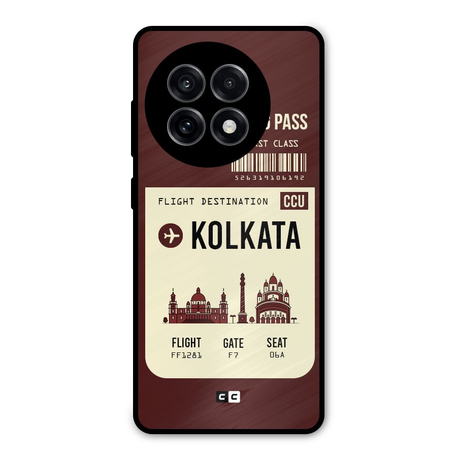 Kolkata Boarding Pass Metal Back Case for OnePlus 13R