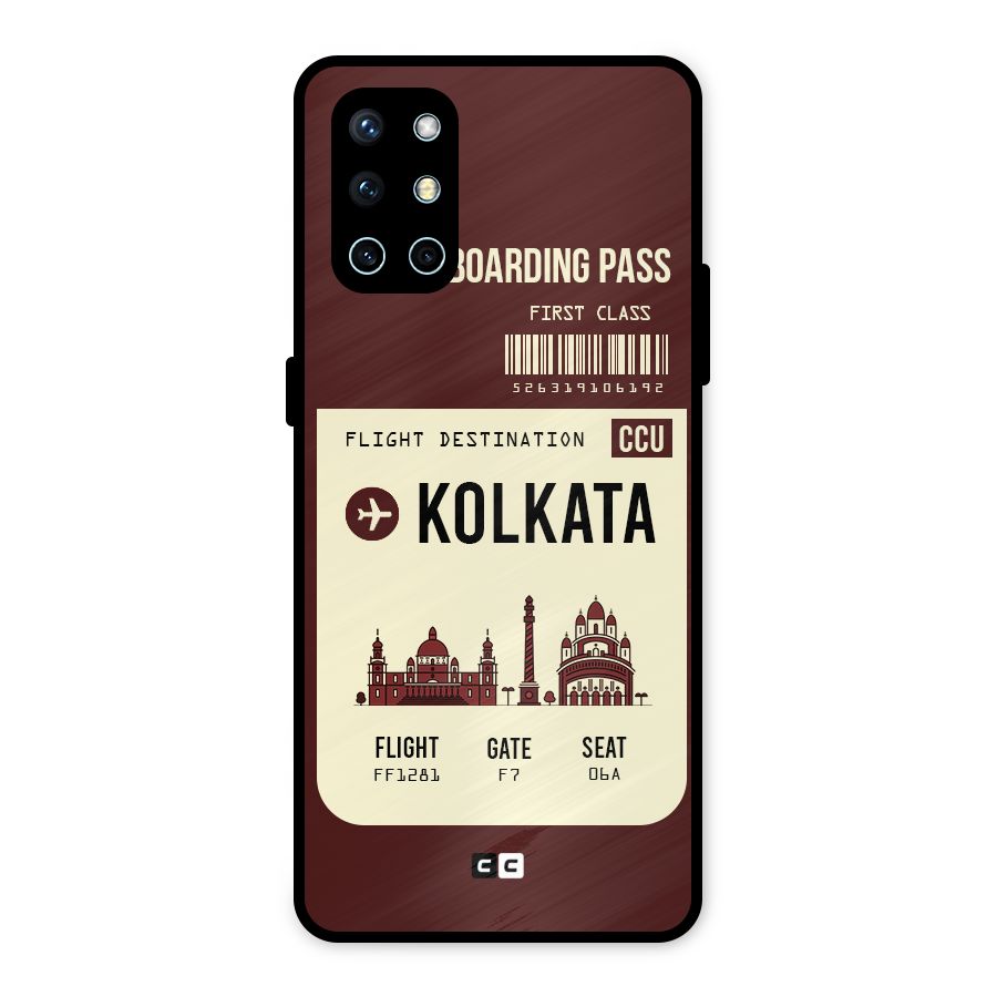 Kolkata Boarding Pass Metal Back Case for OnePlus 9R