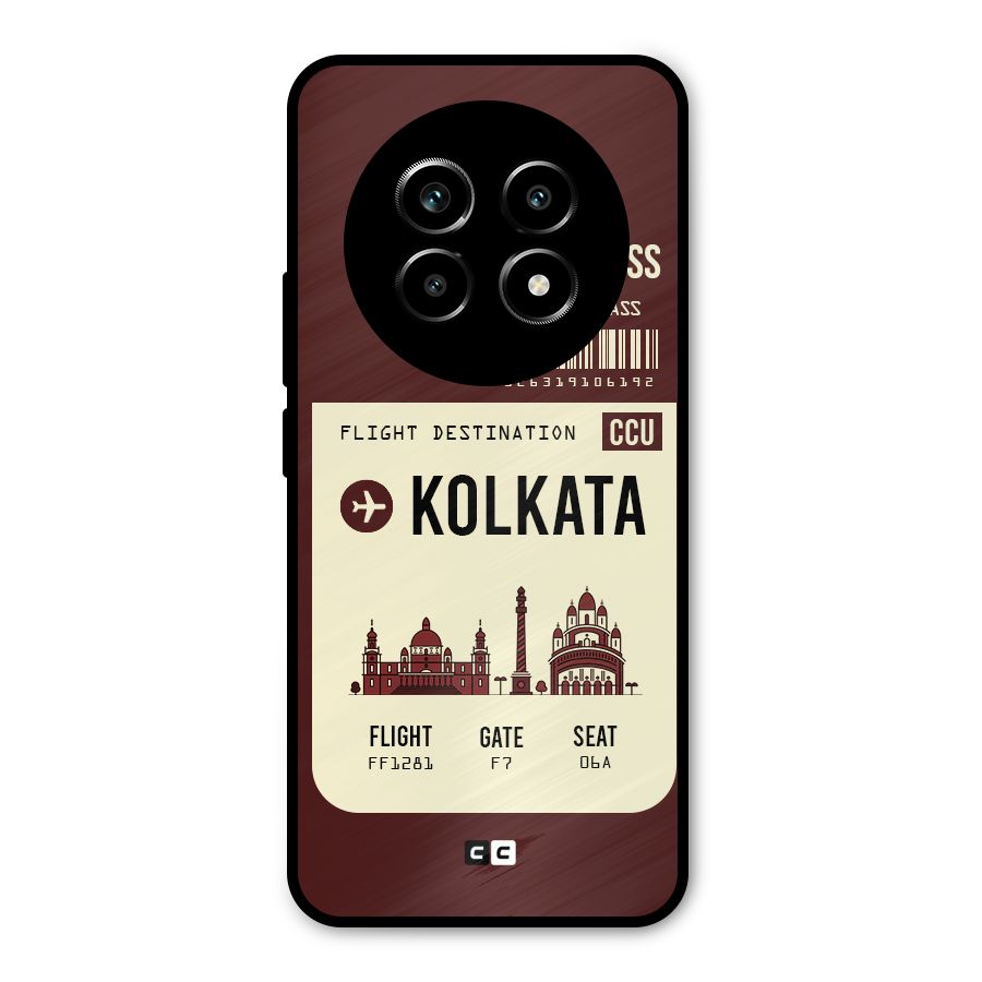Kolkata Boarding Pass Metal Back Case for Realme 13 Pro