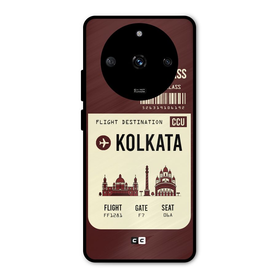 Kolkata Boarding Pass Metal Back Case for Realme Narzo 60 5G