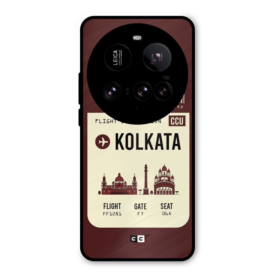 Kolkata Boarding Pass Metal Back Case for Xiaomi 15 Ultra