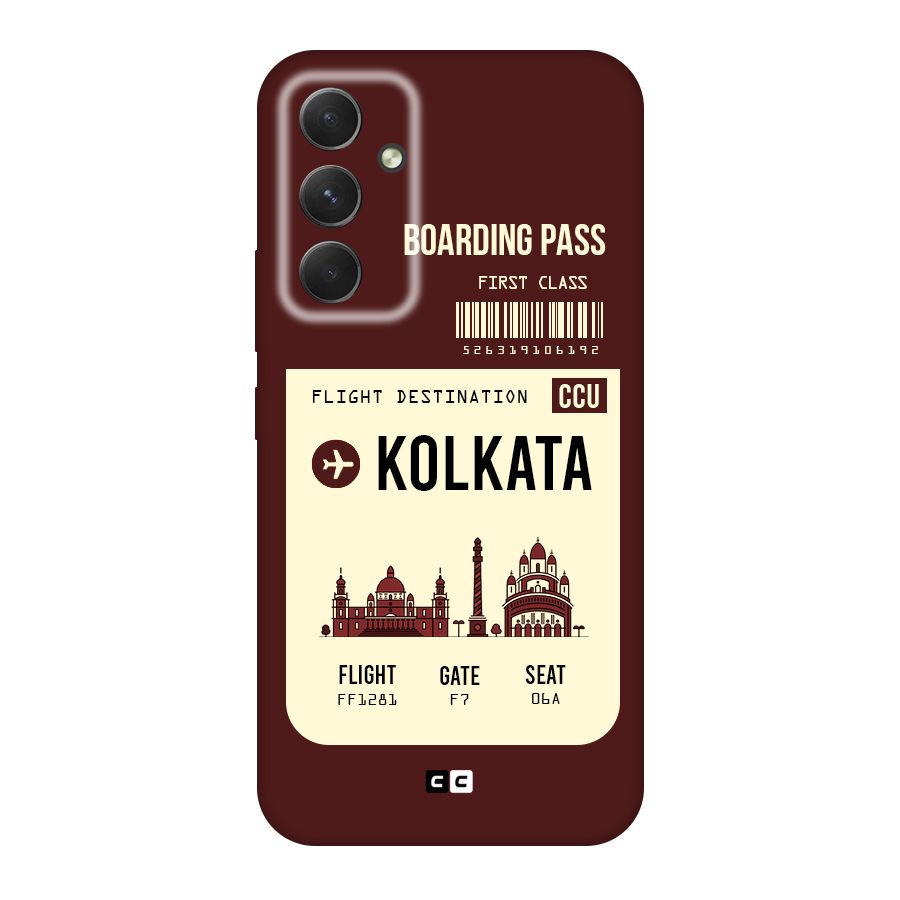 Kolkata Boarding Pass Original Polycarbonate Back Case for Galaxy A54