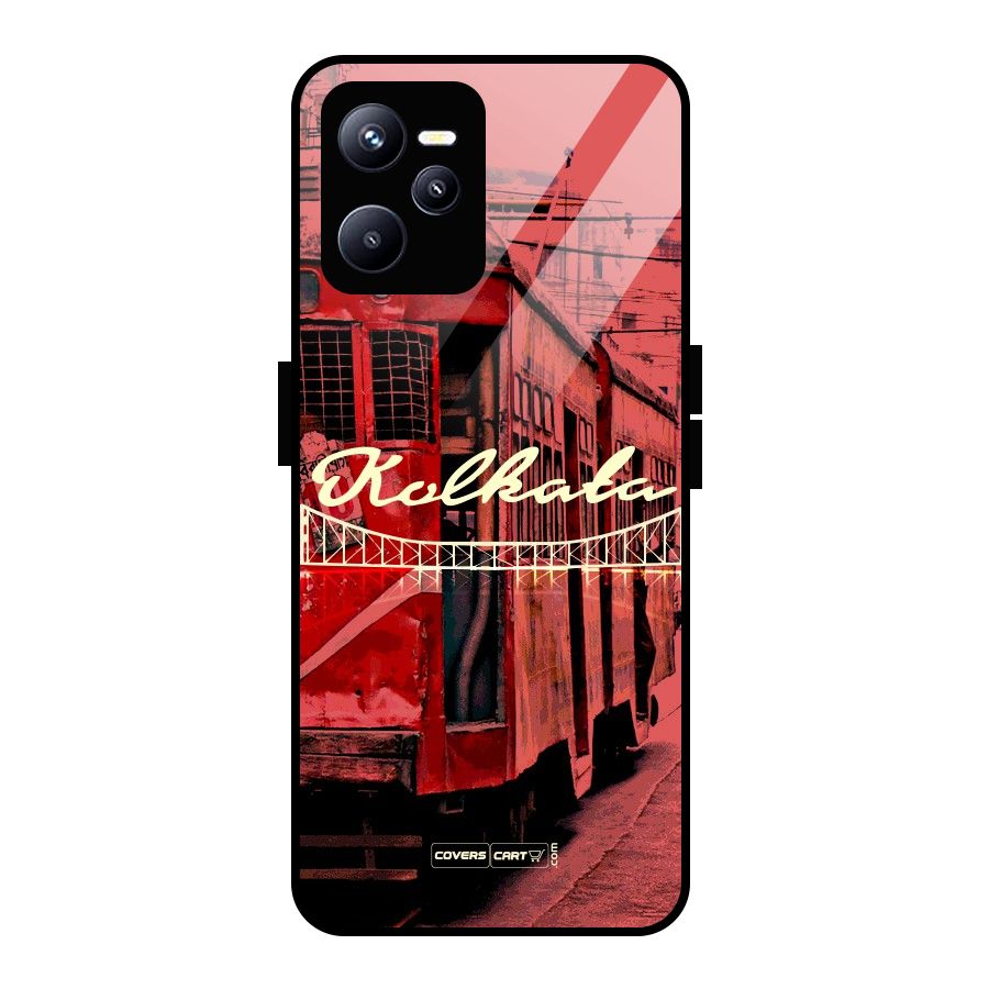 Kolkata Citystyle Glass Back Case for Realme C35