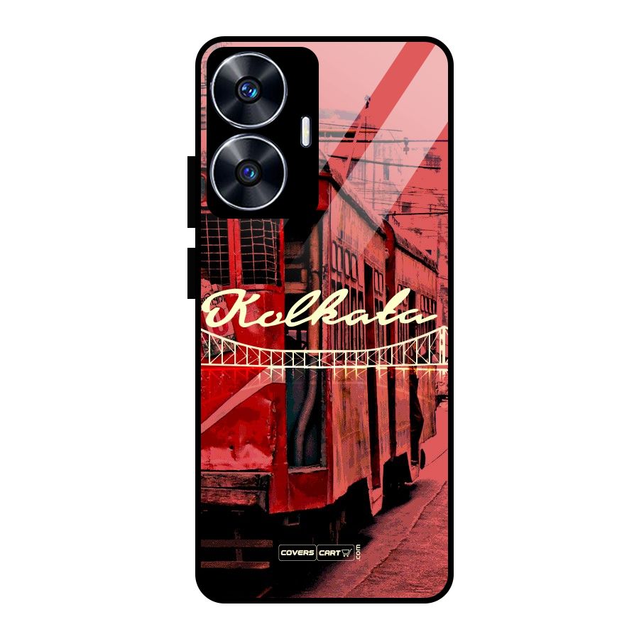 Kolkata Citystyle Glass Back Case for Realme Narzo N55