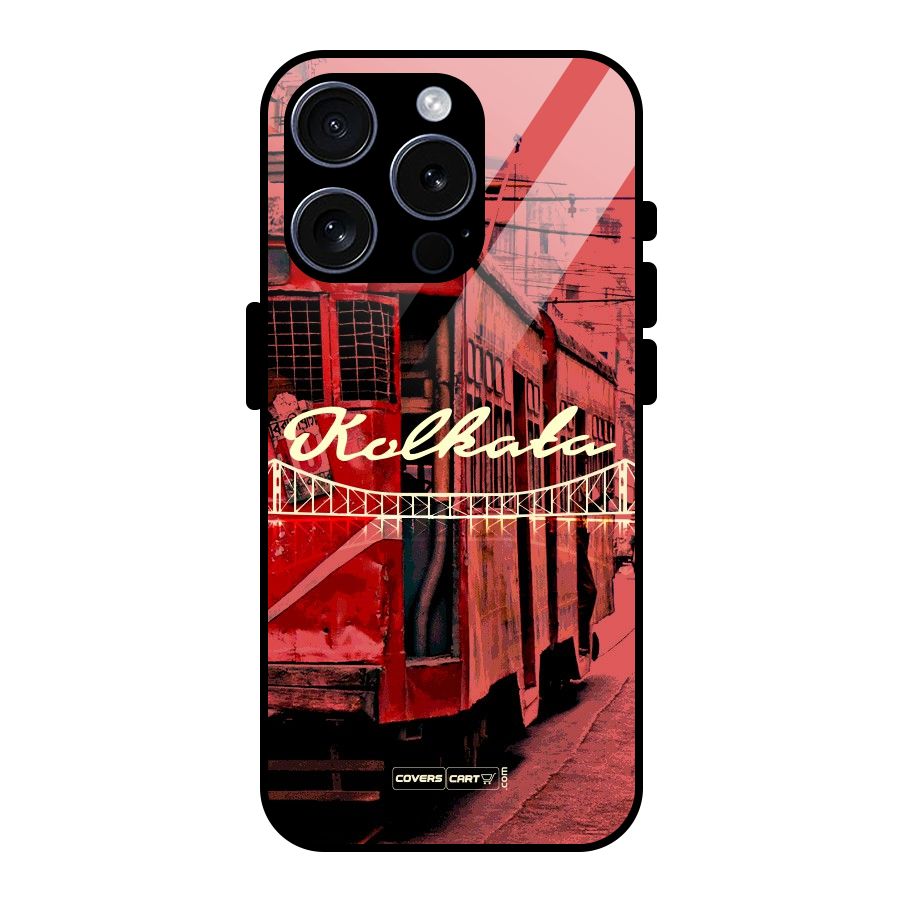 Kolkata Citystyle Glass Back Case for iPhone 15 Pro