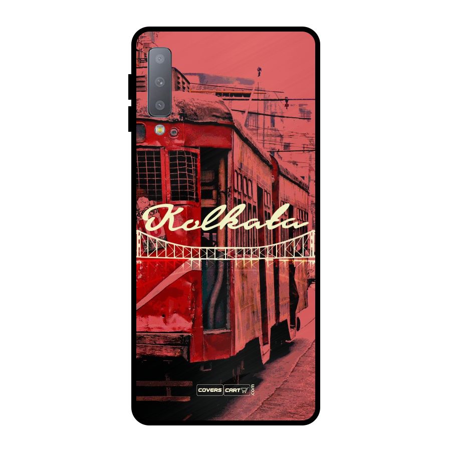 Kolkata Citystyle Metal Back Case for Galaxy A7 (2018)