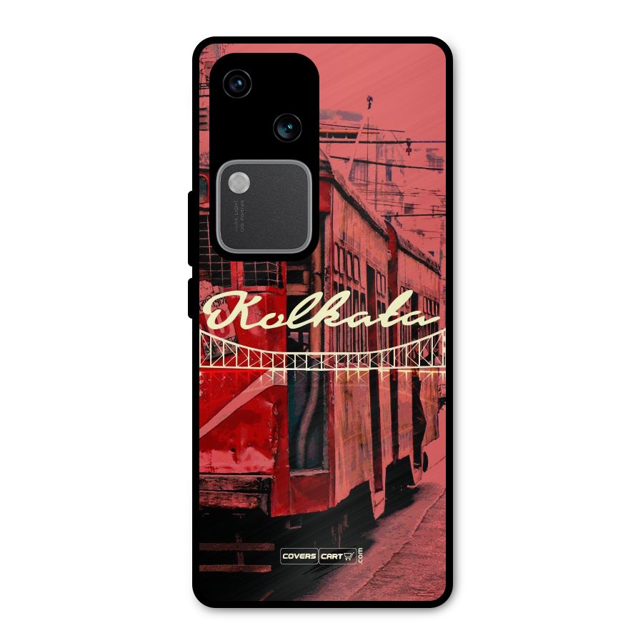 Kolkata Citystyle Metal Back Case for Vivo V30 Pro