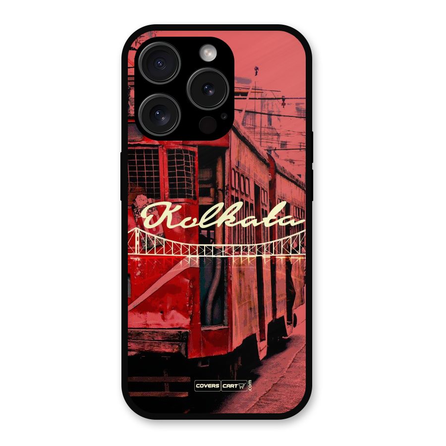 Kolkata Citystyle Metal Back Case for iPhone 15 Pro