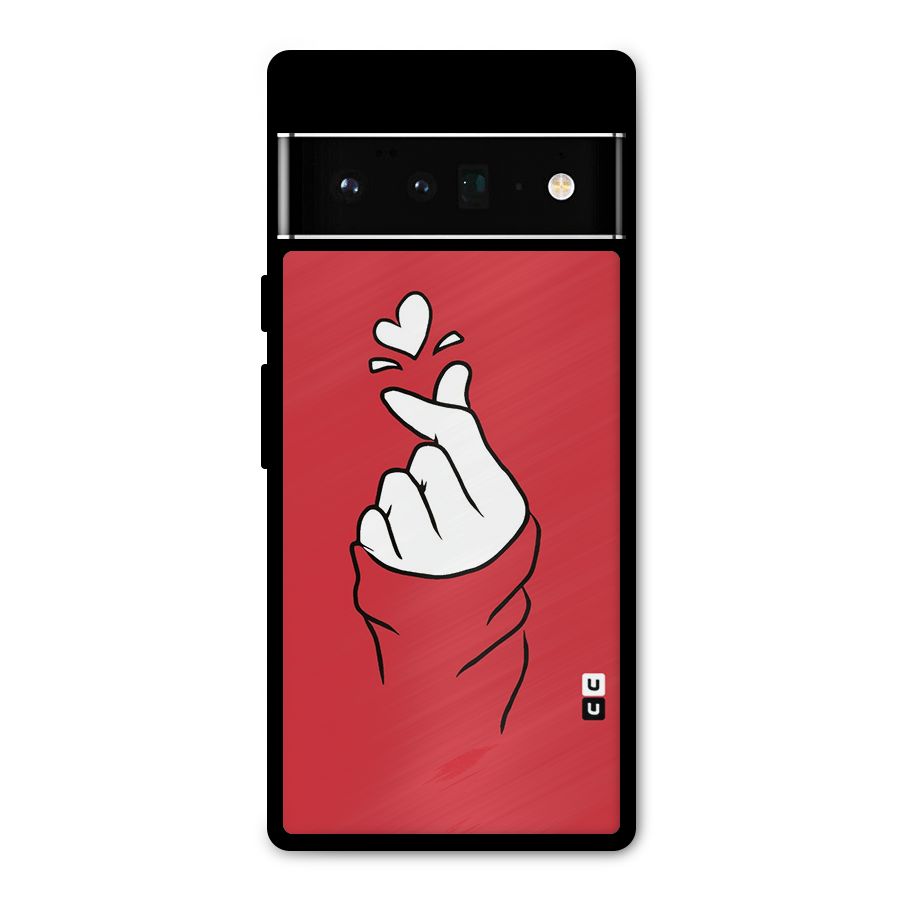Korean Love Sign Metal Back Case for Google Pixel 6 Pro
