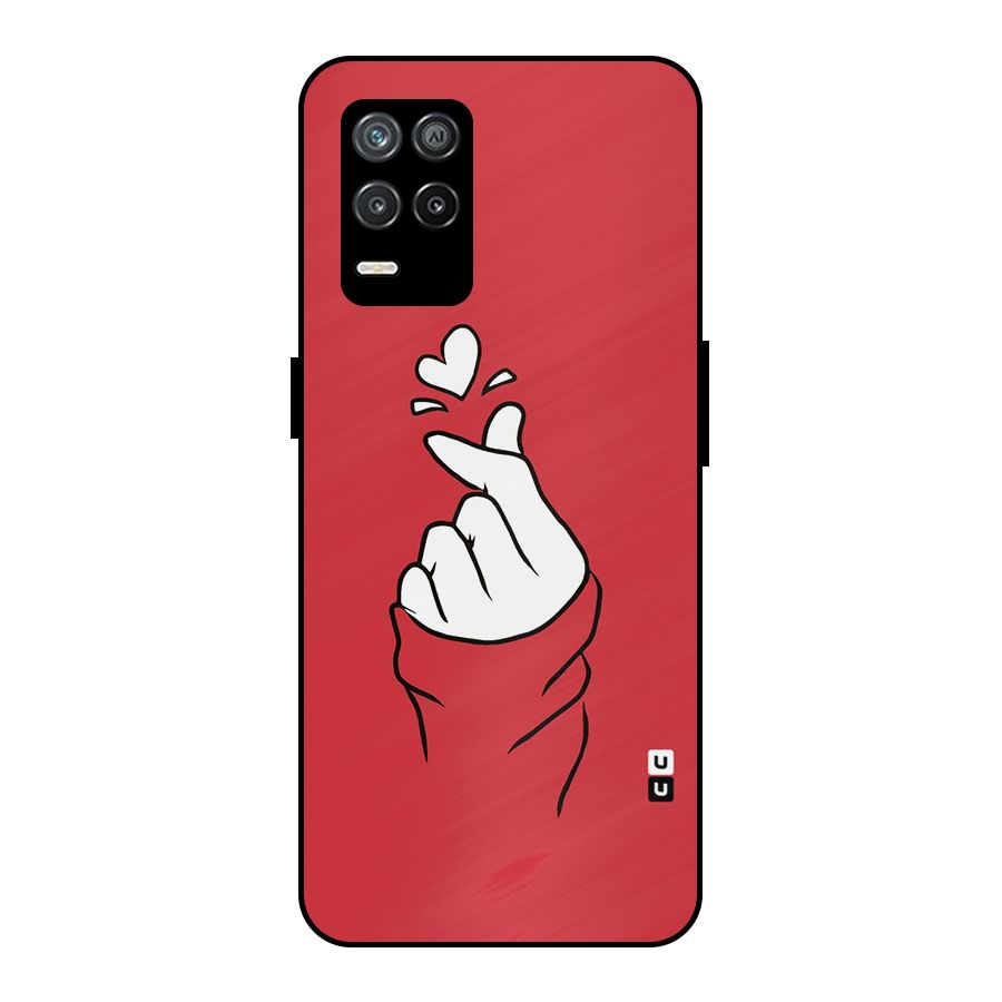 Korean Love Sign Metal Back Case for Realme 9 5G