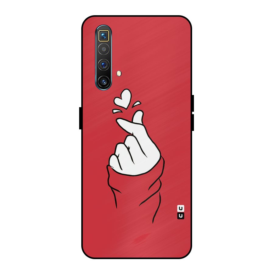 Korean Love Sign Metal Back Case for Realme X3