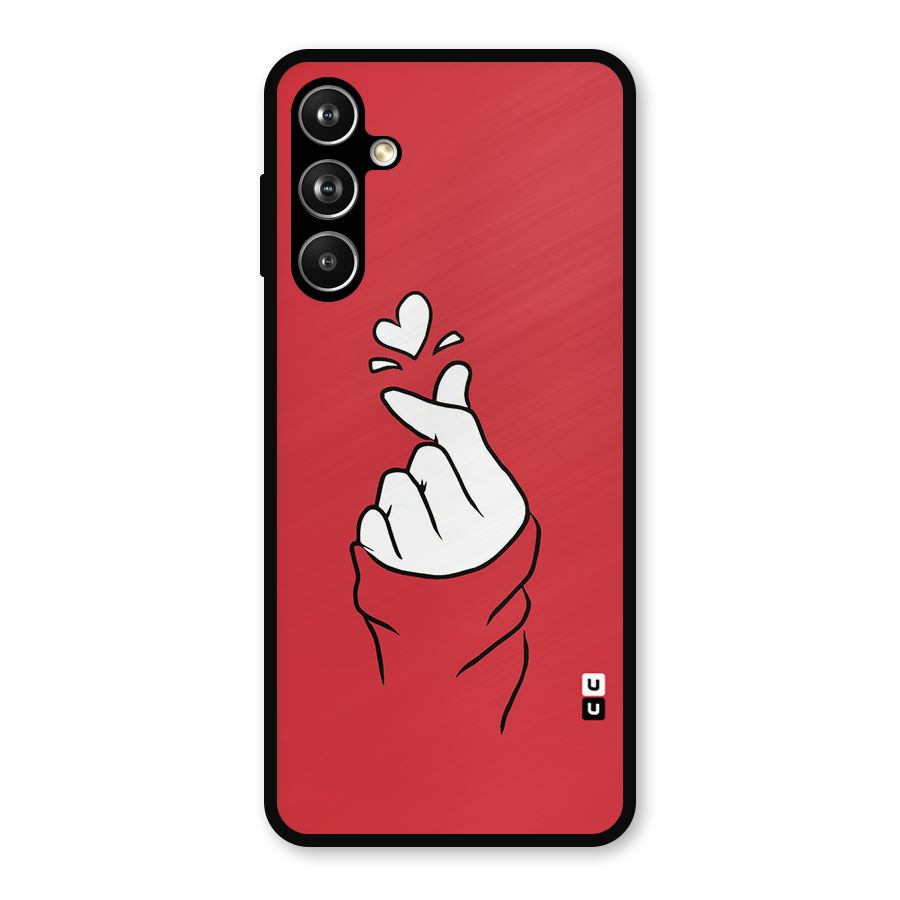 Korean Love Sign Metal Back Case for Samsung Galaxy M54