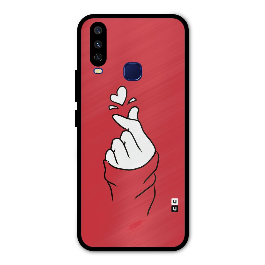 Korean Love Sign Metal Back Case for Vivo V17