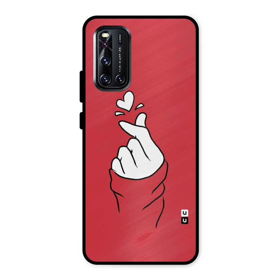 Korean Love Sign Metal Back Case for Vivo V19