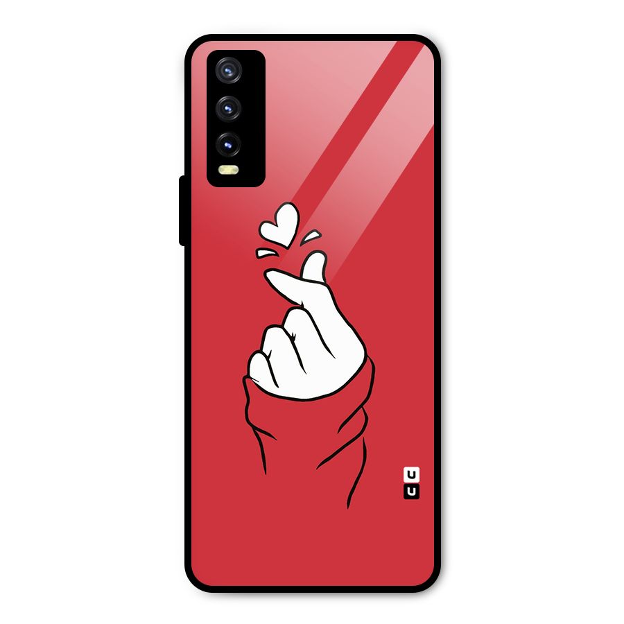 Korean Love Sign Metal Back Case for Vivo Y20