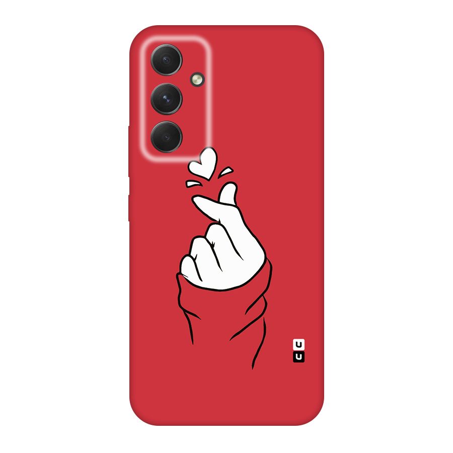 Korean Love Sign Original Polycarbonate Back Case for Galaxy A54