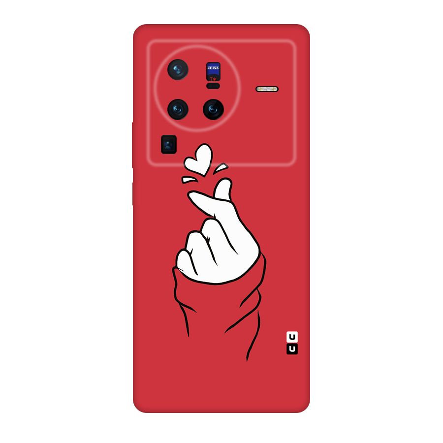 Korean Love Sign Original Polycarbonate Back Case for Vivo X80