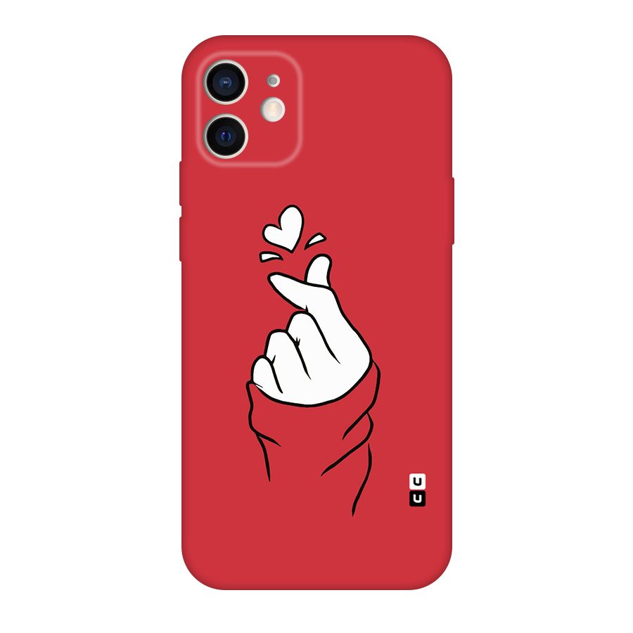 Korean Love Sign Original Polycarbonate Back Case for iPhone 12