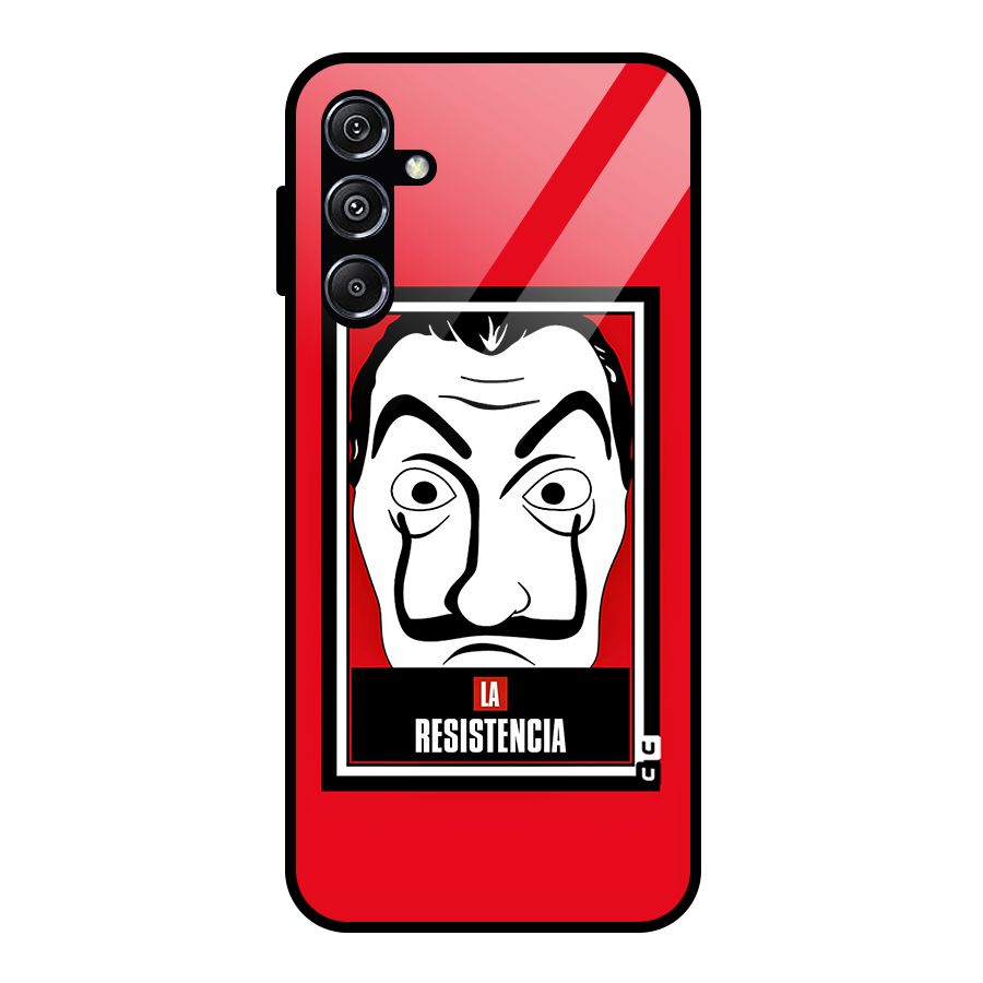 La Resistencia Minimalist Glass Back Case for Galaxy M34 5G