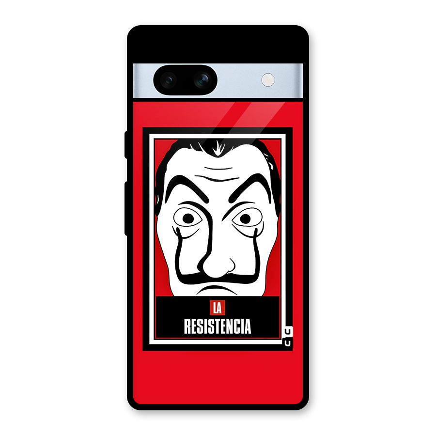 La Resistencia Minimalist Glass Back Case for Google Pixel 7a