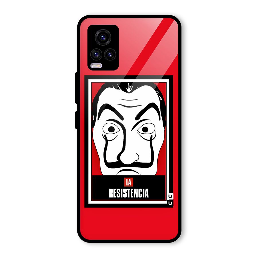 La Resistencia Minimalist Glass Back Case for Vivo V20 2021