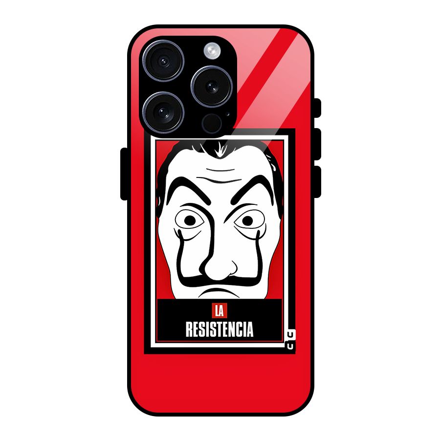 La Resistencia Minimalist Glass Back Case for iPhone 15 Pro