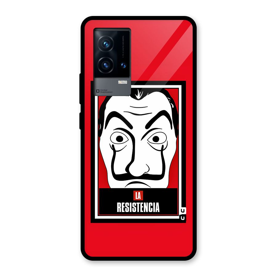 La Resistencia Minimalist Glass Back Case for iQOO 9 5G