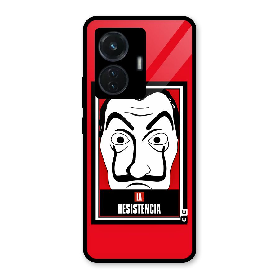 La Resistencia Minimalist Glass Back Case for iQOO Z6 44W