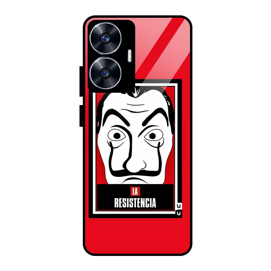 La Resistencia Minimalist Glass Back Case for realme C55