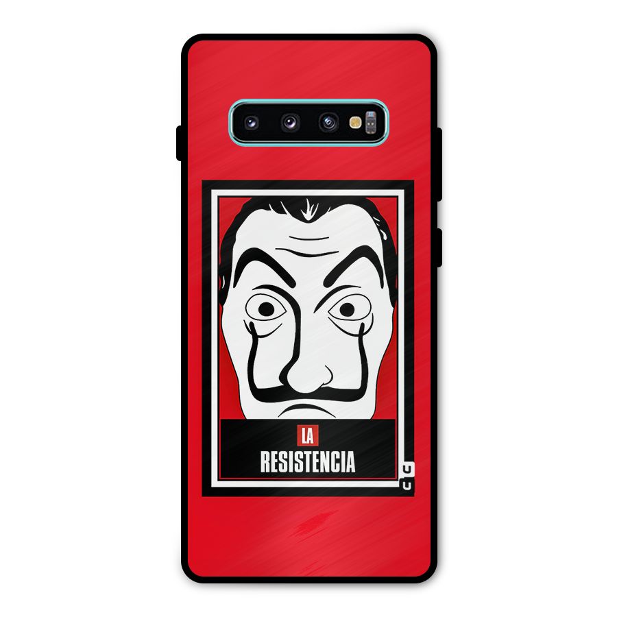 La Resistencia Minimalist Metal Back Case for Galaxy S10 Plus