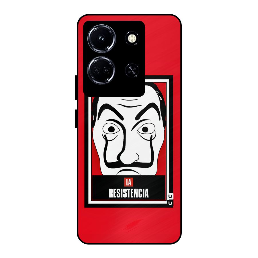 La Resistencia Minimalist Metal Back Case for Infinix Note 30 5G