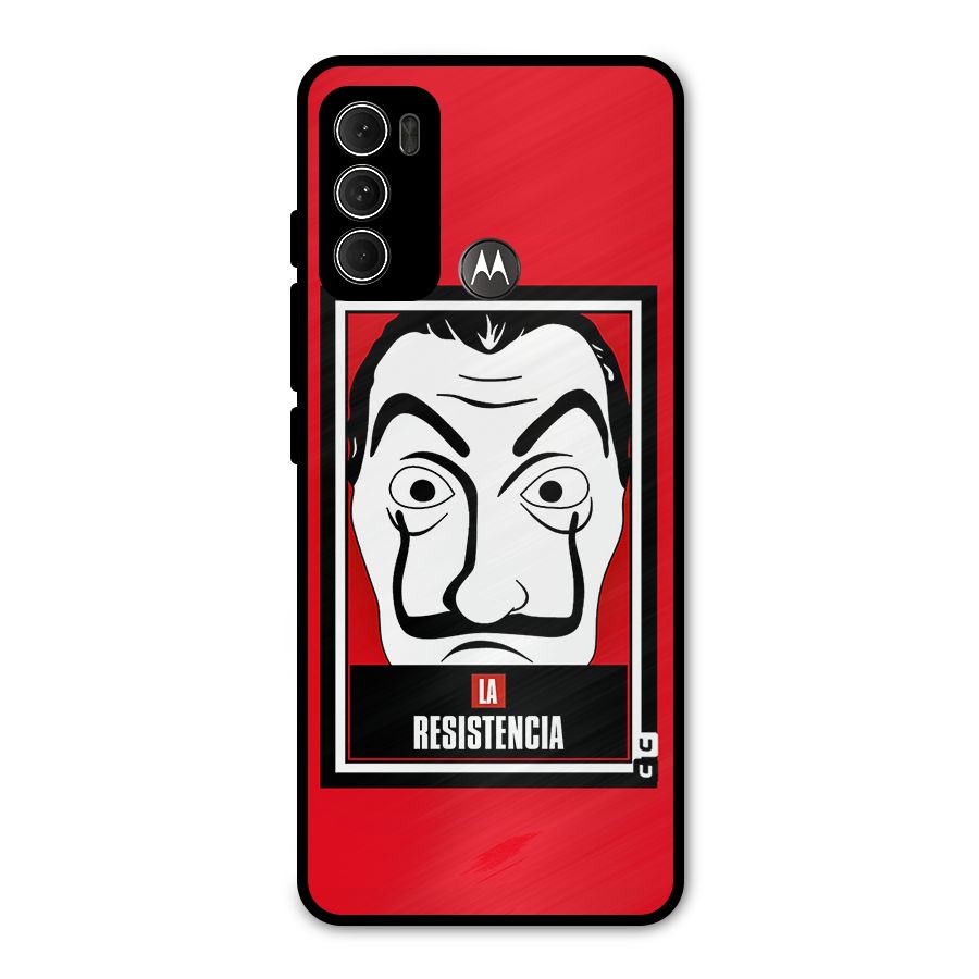 La Resistencia Minimalist Metal Back Case for Moto G60