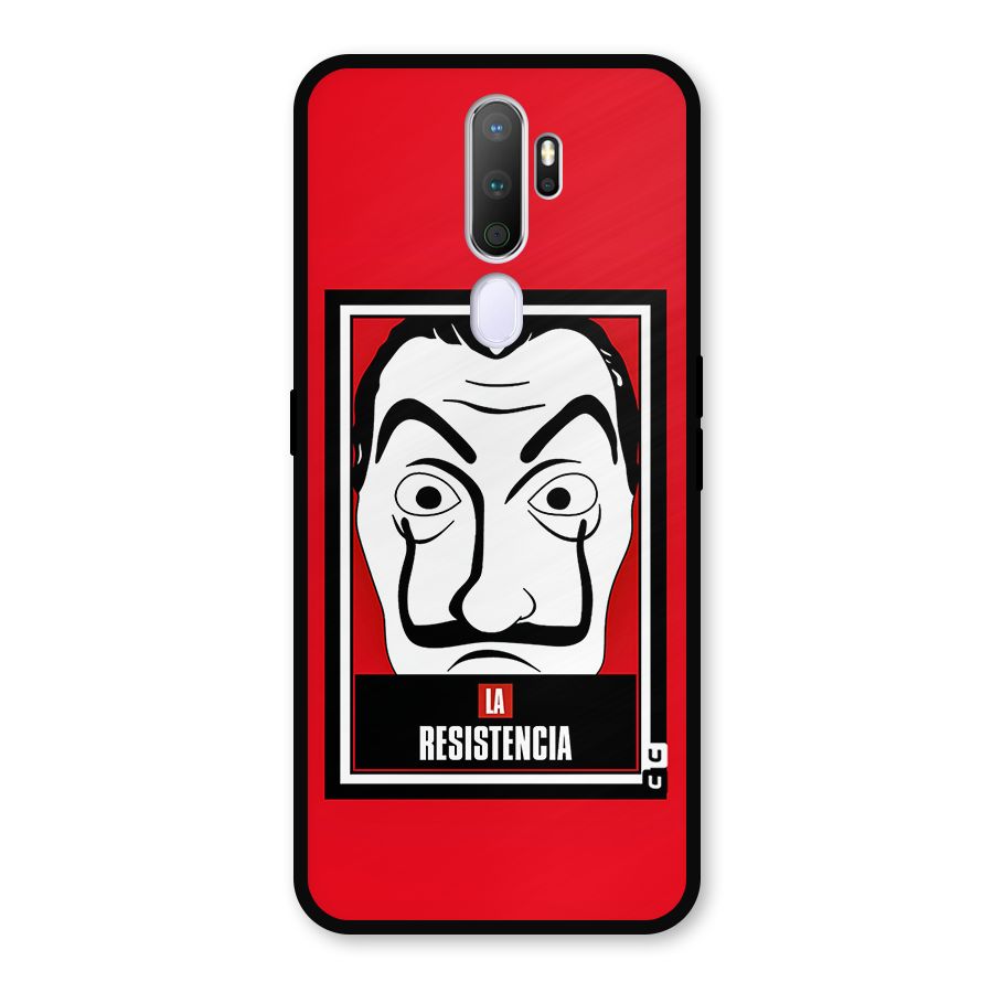 La Resistencia Minimalist Metal Back Case for Oppo A5 (2020)